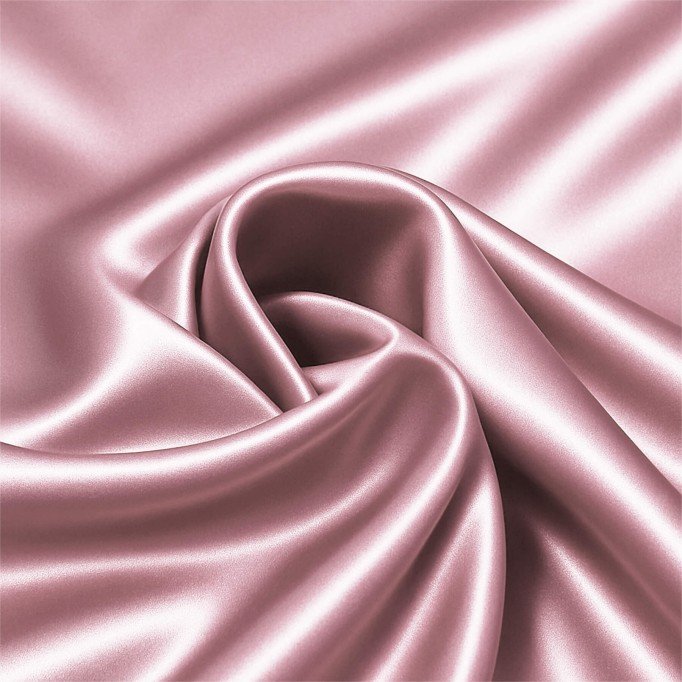 Stretch Satijn Stof Oud Roze - (Modestoffen)