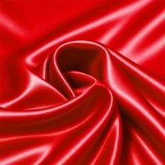 Stretch Satin Fabric Red