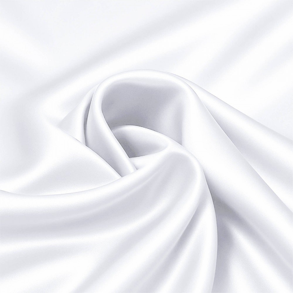 Stretch Satin Fabric White Stretch Satin Fabric White