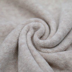 Stretch Badstof Beige Melange