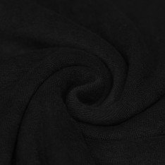 Tissu Jersey Éponge Noir Tissu Jersey Éponge Noir