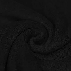 Tessuto Spugna Elastica Nero Tessuto Spugna Elastica Nero