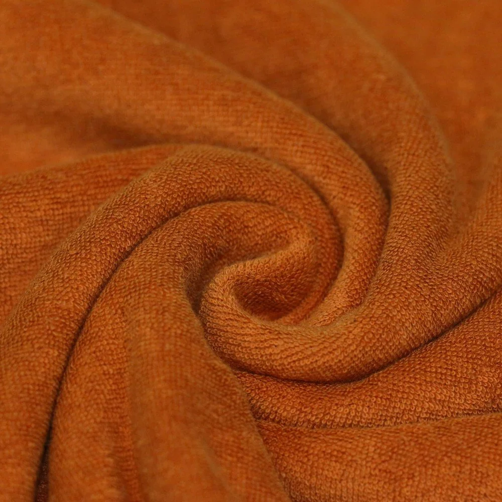 Tessuto Spugna Elastica Cognac