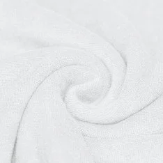 Stretch Toweling Fabric White Stretch Toweling Fabric White