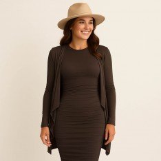 Bamboe Jersey Stof Chocolade Bruin Bamboe Jersey Stof Chocolade Bruin