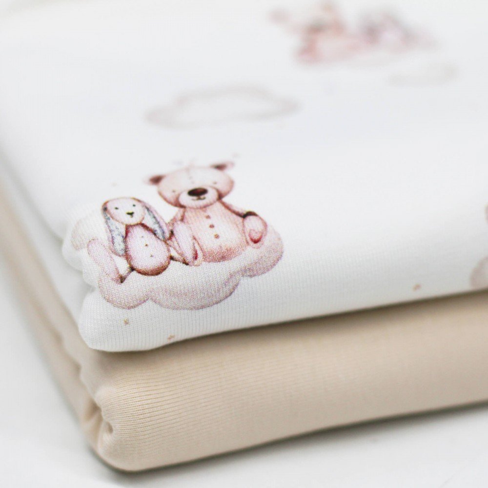 Jersey Cotton Digital Print - Stuffed Animals Jersey Cotton Fabric Digital Print - Stuffed Animals - (Jersey Cotton Fabric Digital Print)