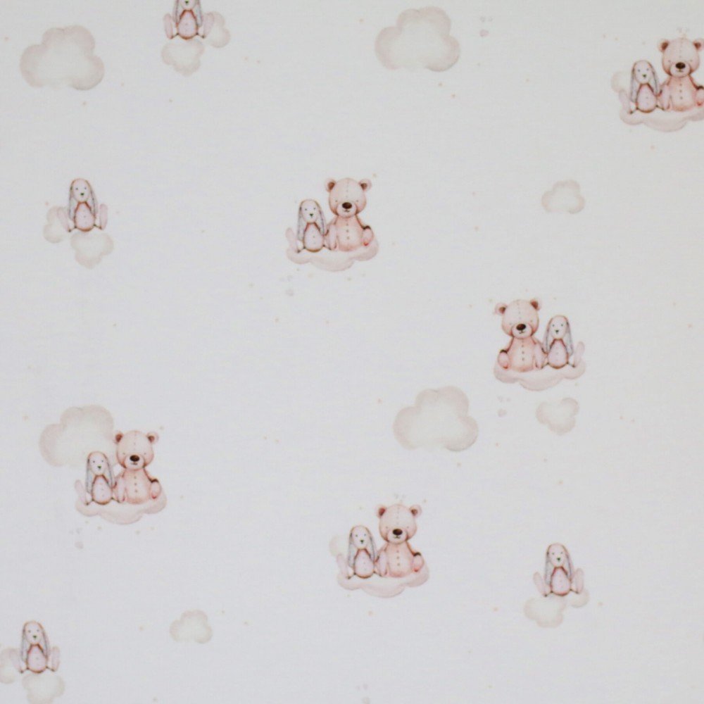 Jersey Cotton Digital Print - Stuffed Animals Jersey Cotton Fabric Digital Print - Stuffed Animals - (Jersey Cotton Fabric Digital Print)