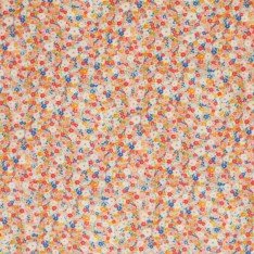 Baumwolljersey Digital - Zeitlose Blume Dunkel Blau