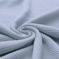 Tissu Jersey Torsadé Mini Bleu Acier Tissu Jersey Torsadé Mini Bleu Acier