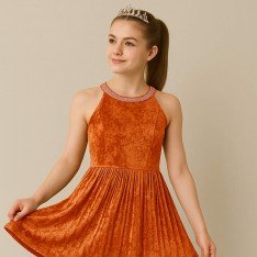 Panne Velvet Fabric Rust Orange Panne Velvet Fabric Rust Orange