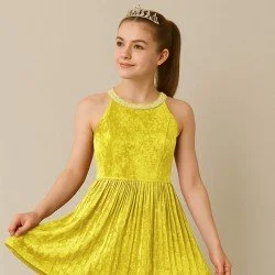 Tessuto Velluto Panné Giallo Tessuto Velluto Panné Giallo