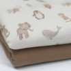 Rippstrick Jersey Stoff - Neugeborene Tiere - (Jersey Stoffe)