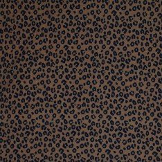Tissu Maille Tricot Côtelé Imprimé - Léopard Marron Tissu Maille Tricot Côtelé Imprimé - Léopard Marron