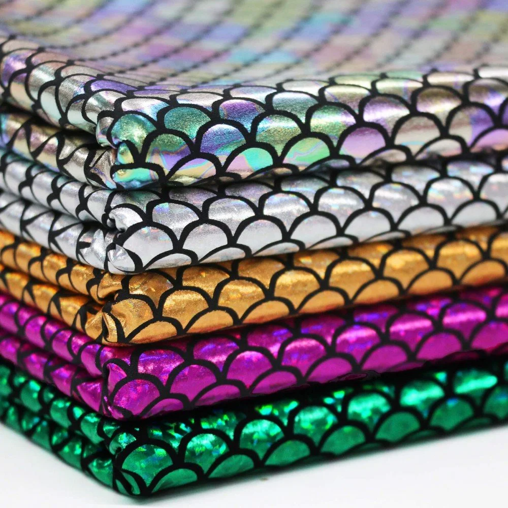 Tessuto Olografico Lycra Scaglie di Sirena Arcobaleno Tessuto Olografico Lycra (Scaglie Di Sirena) Arcobaleno - (Tessuti Di Danza)