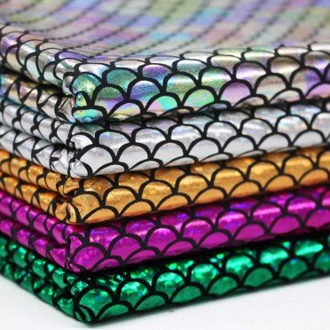 Hologram Lycra Fabric (Mermaid Scales) Rainbow - (Dance Fabrics)