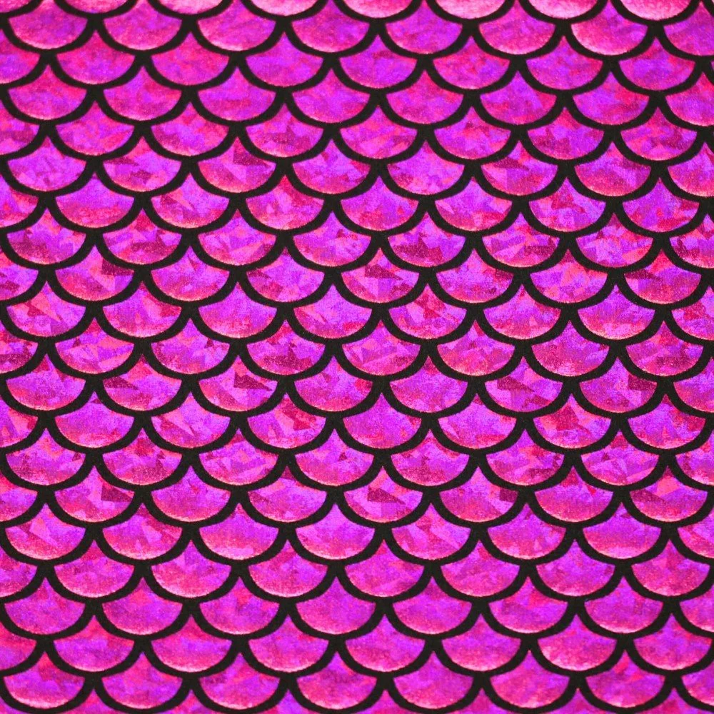 Hologramm Lycra Stoff (Meerjungfrau Schuppen) Fuchsia Hologramm Lycra Stoff (Meerjungfrau Schuppen) Fuchsia - (Tanz Stoffe)