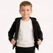 Sweatstoff Schwarz Angeraut - (Sweatstoff Angeraut)