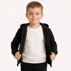 Tissu Sweat Molleton Noir  Tissu Sweat Molleton Noir