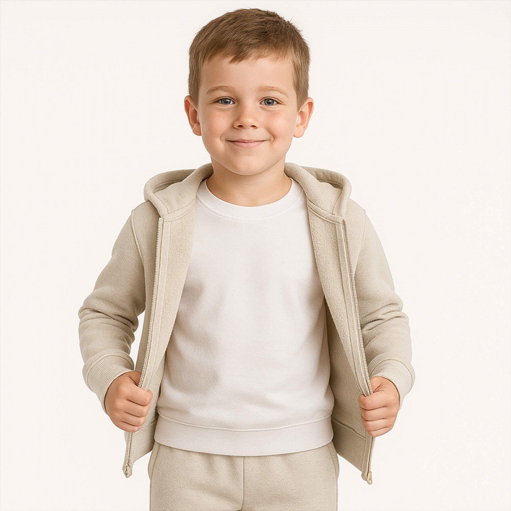 Joggingstof Lys Beige Joggingstof Lys Beige - (Jogging Stof)