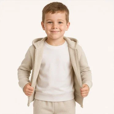 Tissu Sweat Molleton Beige Clair - (Tissu Sweat Molleton)