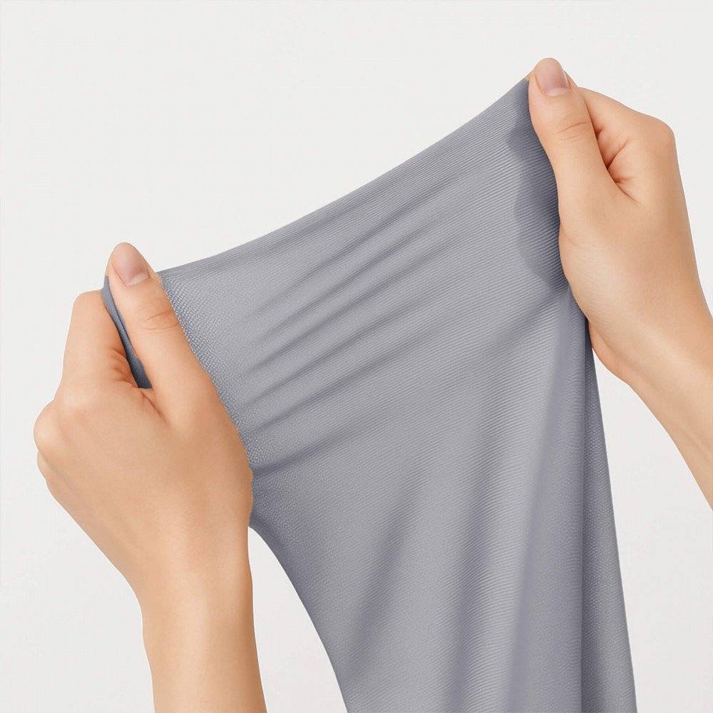 Tessuto Mesh Bielastico Grigio