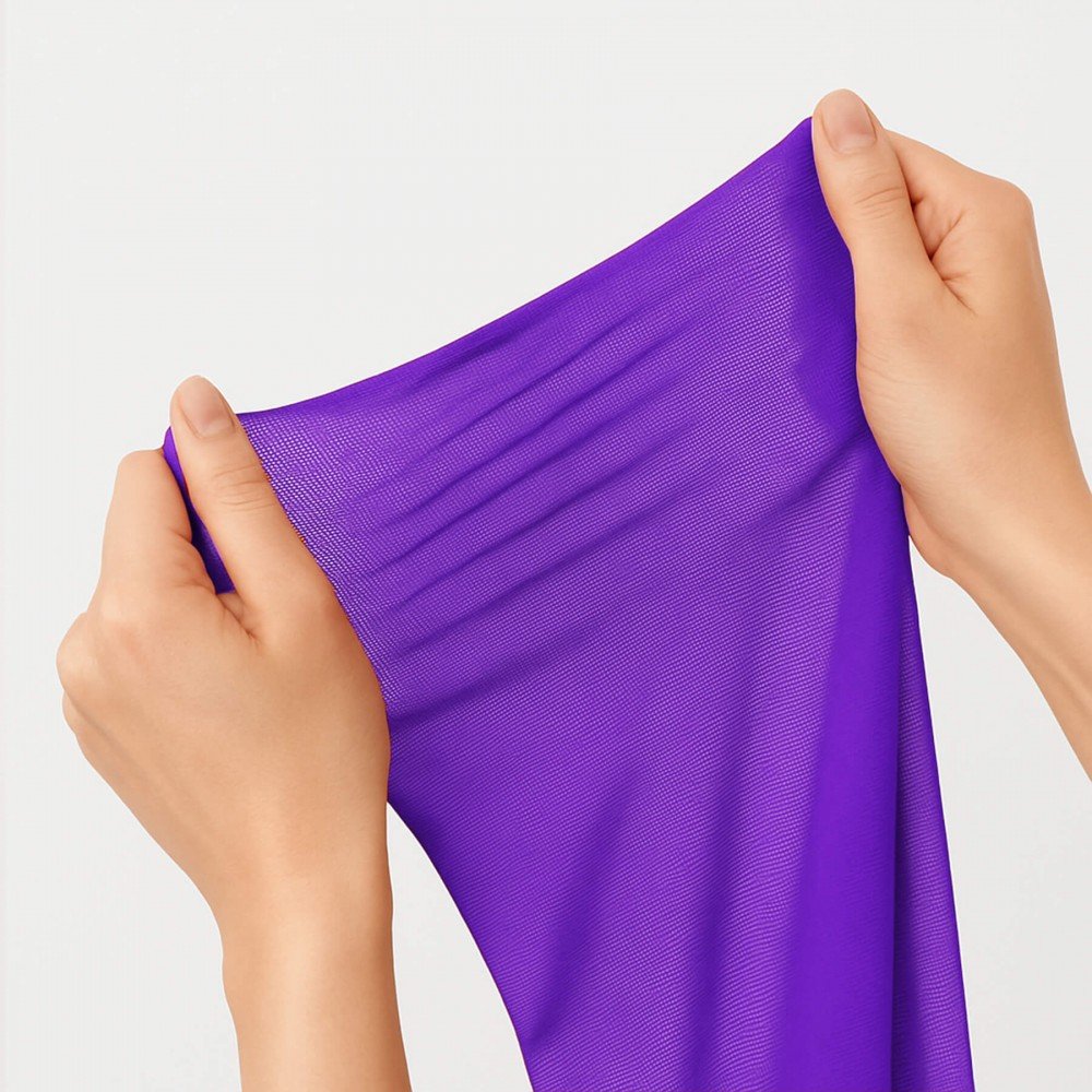 Tessuto Mesh Bielastico Viola