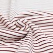 Tissu Maille Tricot Côtelée Rayures Imprimées Bordeaux Tissu Maille Tricot Côtelée Rayures Imprimées Bordeaux - (Tissus Jersey)