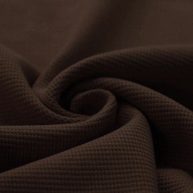 Wafel Jersey Stof Chocolade Bruin Wafel Jersey Stof Chocolade Bruin