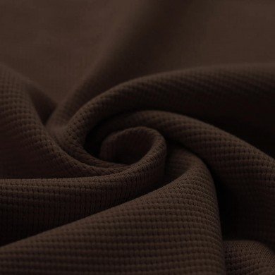 Waffelstrick Jersey Stoff Schokobraun Waffelstrick Jersey Stoff Schokobraun