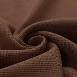 Waffelstrick Jersey Stoff Hellbraun Waffelstrick Jersey Stoff Hellbraun