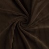 Tissu Velours Côtelé Stretch 6 Wales Brun Chocolat