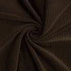 Corduroy Stretch Fabric 6 Wales Chocolate Brown - (Fashion Fabrics)