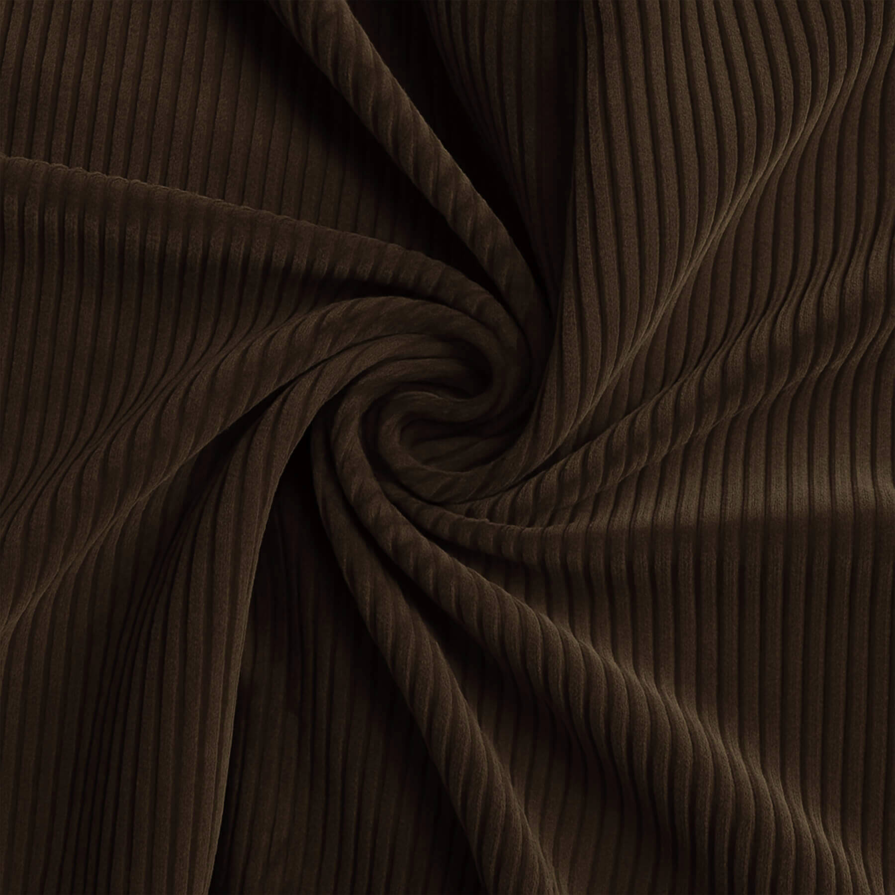 Corduroy Stretch Stof 6 Wales Chocolade Bruin