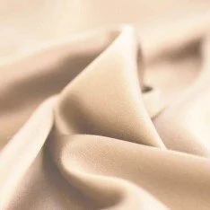 Stretch Satijn Stof Deluxe Licht Beige