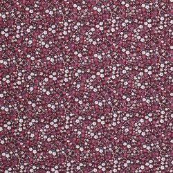 Baumwolljersey Digital - Hübsche Blume Bordeaux