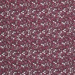 Jersey Coton Impression Numérique - Jolie Fleur Bordeaux