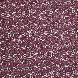Baumwolljersey Digital - Hübsche Blume Bordeaux