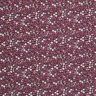 Baumwolljersey Digital - Hübsche Blume Bordeaux Baumwolljersey Digital - Hübsche Blume Bordeaux