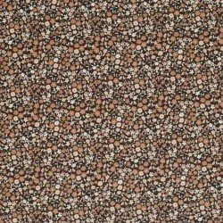 Jersey Coton Impression Numérique - Jolie Fleur Brun