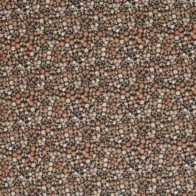 Jersey Di Cotone Stampa Digitale - Bel Fiore Marrone