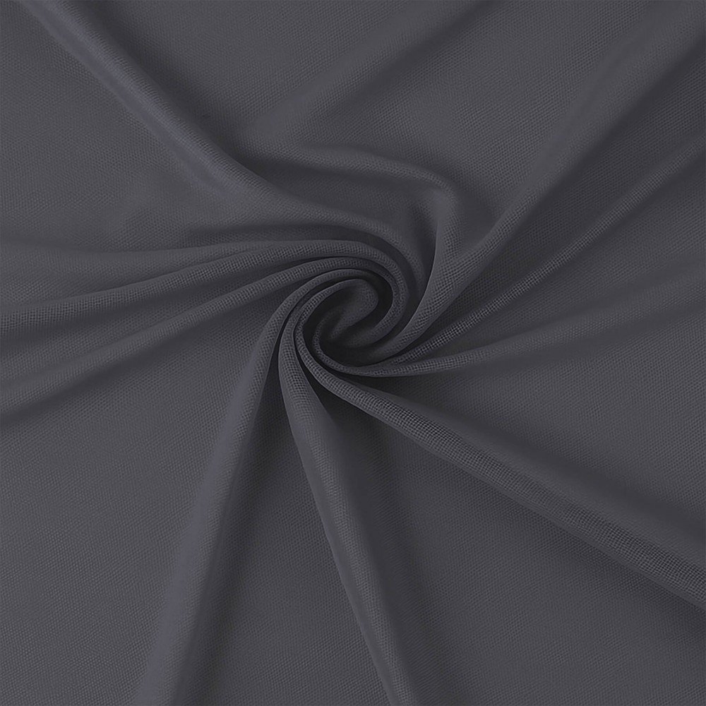 Tessuto Mesh Bielastico Grigio Scuro