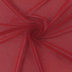 Tissu Mesh Stretch Rouge Foncé