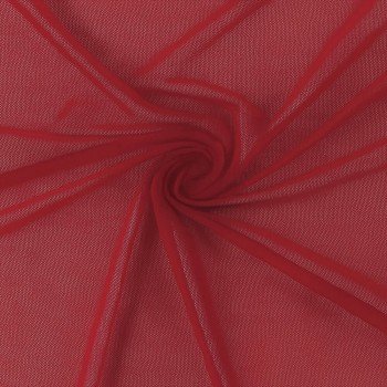 Mesh Tessuto a Rete Elastico Rosso Scuro Mesh Tessuto a Rete Elastico Rosso Scuro