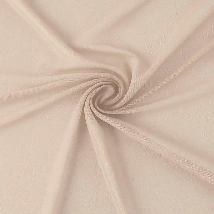 Mesh Stoff Stretch Hellbeige Mesh Stoff Stretch Hellbeige - (Mesh Stretch Stoffe)