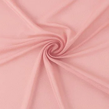 Mesh Stoff Stretch Nude Rosa