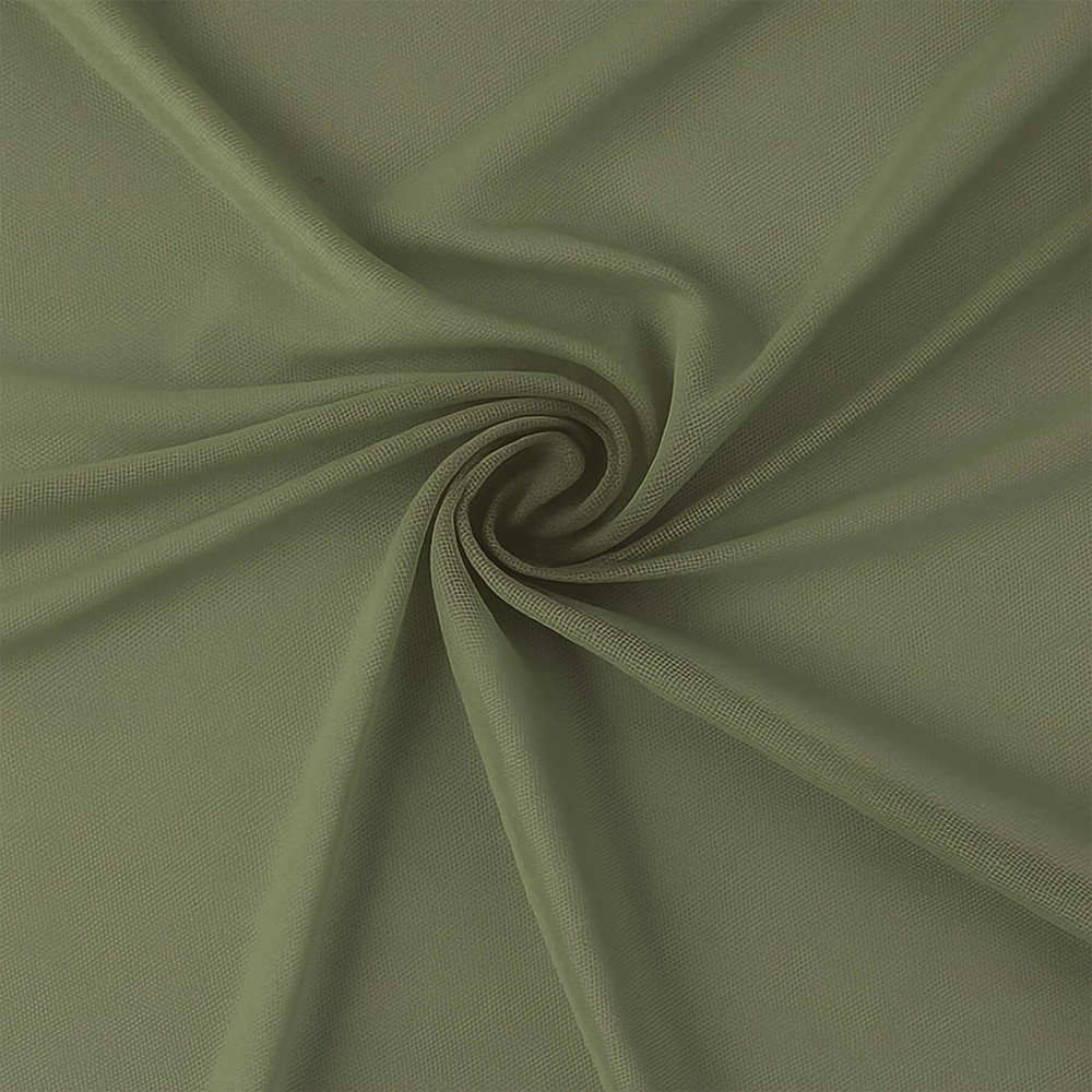 Tessuto Mesh Bielastico Verde Oliva