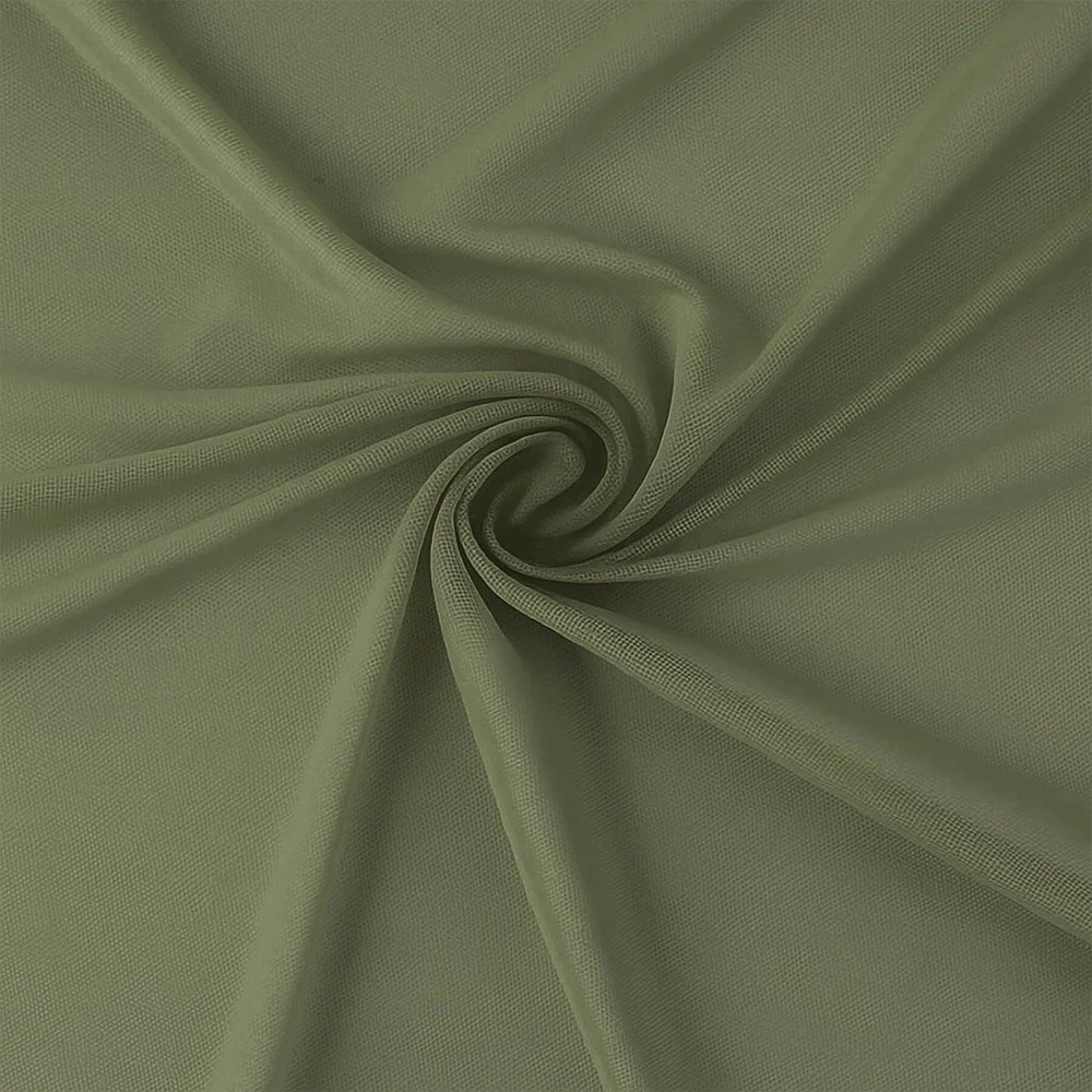 Mesh Stof Stretch Olijf Groen Mesh Stof Stretch Olijf Groen