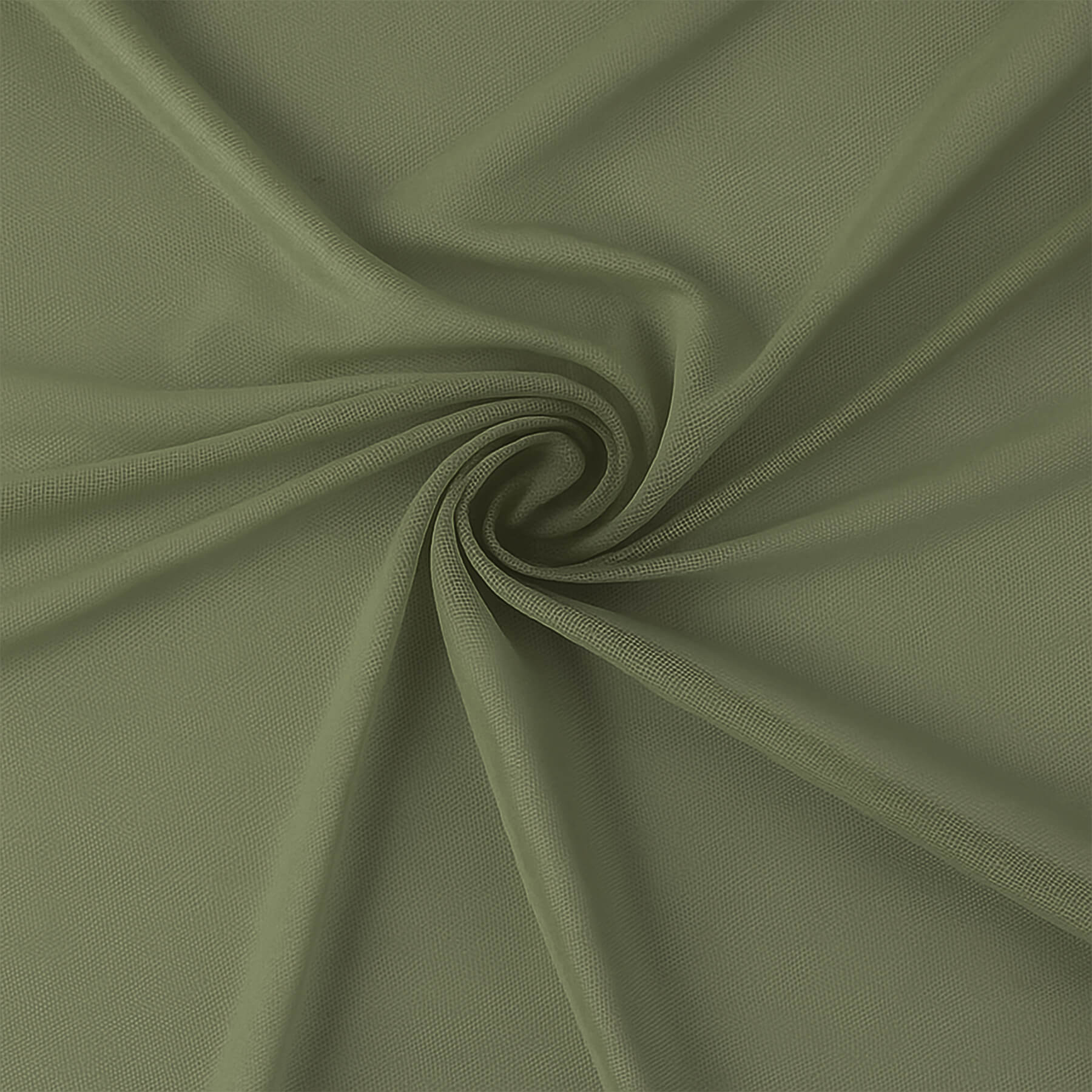 Mesh Stof Stretch Olijf Groen