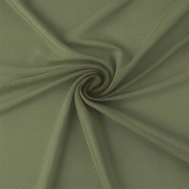 Tissu Mesh Stretch Vert Olive