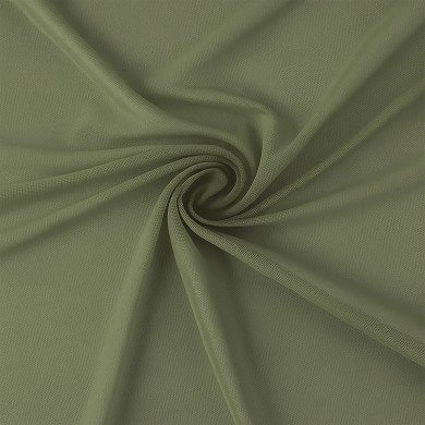 Mesh Stoff Stretch Olive Grün